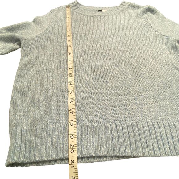 Express Women Cozy Mock Neck Faux Leather Long Sleeves Cream Sweater Medium - Picture 11 of 11